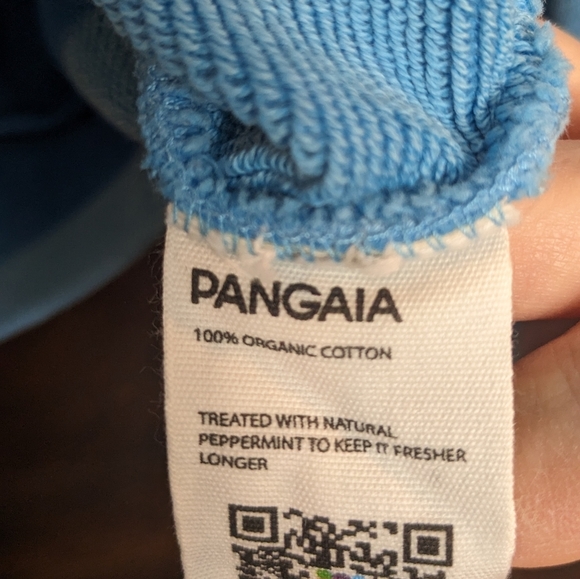 Pangaia Grade Sky Blue Crew Neck Recycled Organic Cotton Sweatshirt Size Small - Picture 5 of 8